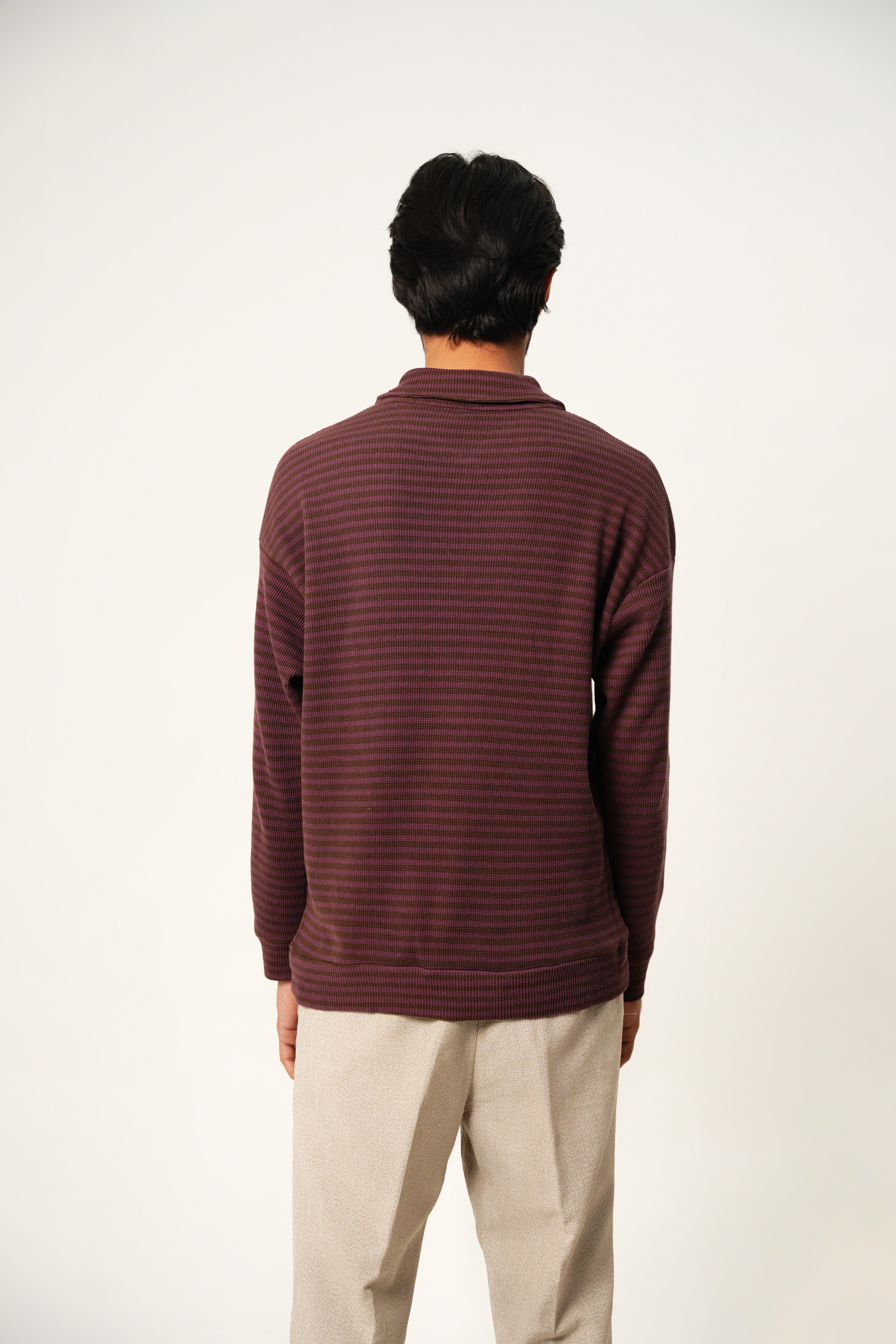 Burgandy Winter Polo with Zip